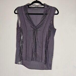 Alice + Olivia Lace Cami Size M Sheer Women Boho Dainty Whimsigoth Fairy Grunge
